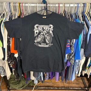 Fruit of the Loom Daytona Beach Bike Week 2010 69th Edition Black T-Shirt Mens L